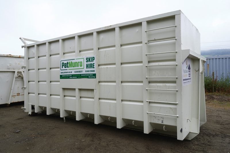 Large white skip